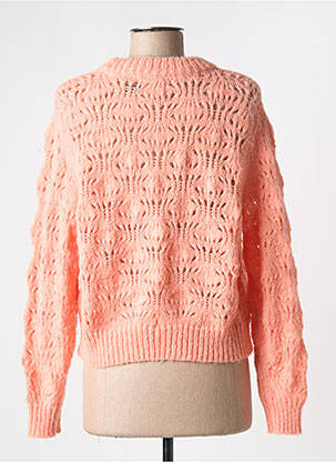Pull stretch manches longues orange PIECES femme