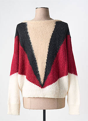 Pull stretch manches longues rouge LA PETITE FRANCAISE femme