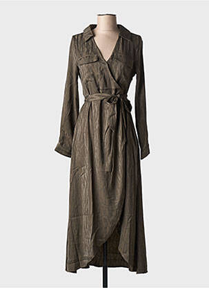 Robe longue vert VILA pour femme