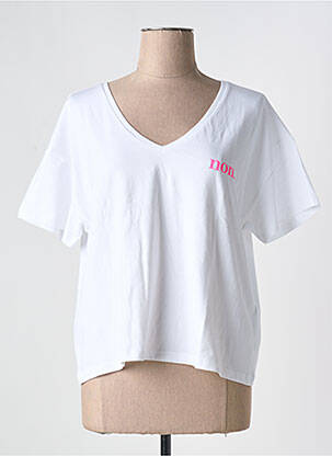 T-shirt blanc PIECES pour femme