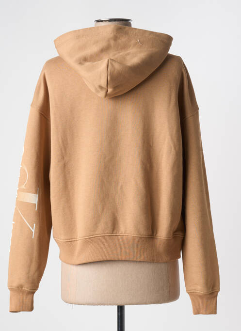 Sweat-shirt à capuche marron CALVIN KLEIN pour femme