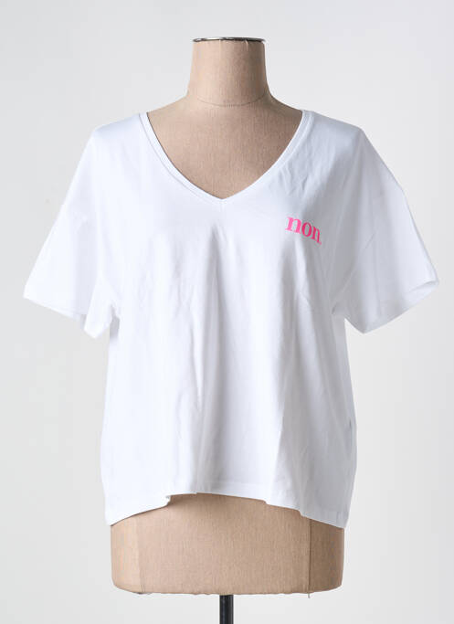 T-shirt blanc PIECES pour femme