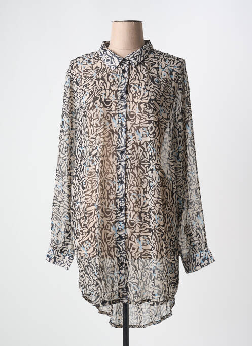 Tunique manches longues noir ICHI pour femme