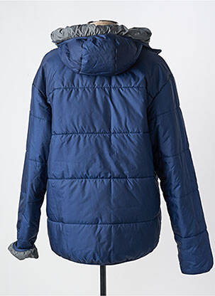 Doudoune poches a capuche bleu ADIDAS homme