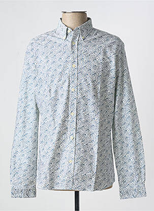 Chemise manches longues imprimé fantaisie gris CUISSE DE GRENOUILLE homme