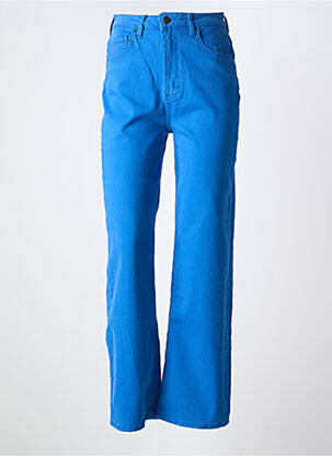 Jeans coupe large poches taille haute bleu PIECES femme