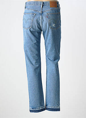 Jeans coupe droite effet usé délavé taille normale bleu LEVI'S femme