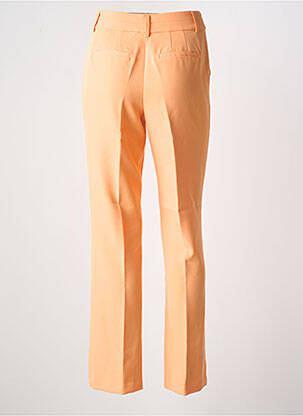 Pantalon chino fermeture zippée sous rabat avec crochet taille haute orange Y.A.S femme