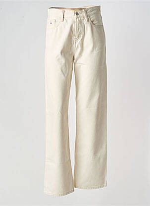 Jeans coupe large stretch taille normale beige TOMMY HILFIGER femme