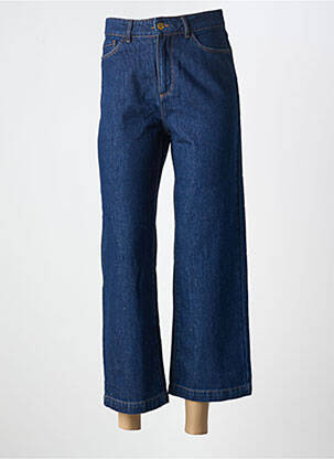 Jeans coupe large stretch taille haute bleu I.CODE (By IKKS) femme