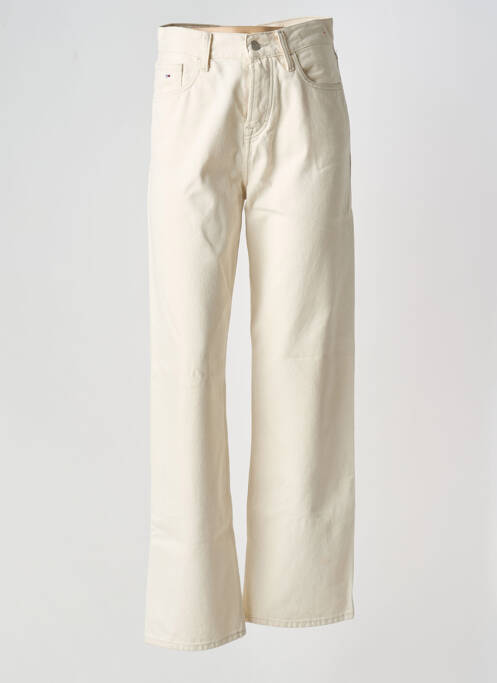 Jeans coupe large beige TOMMY HILFIGER pour femme