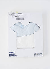 T-shirt bleu PETIT BATEAU pour garçon seconde vue