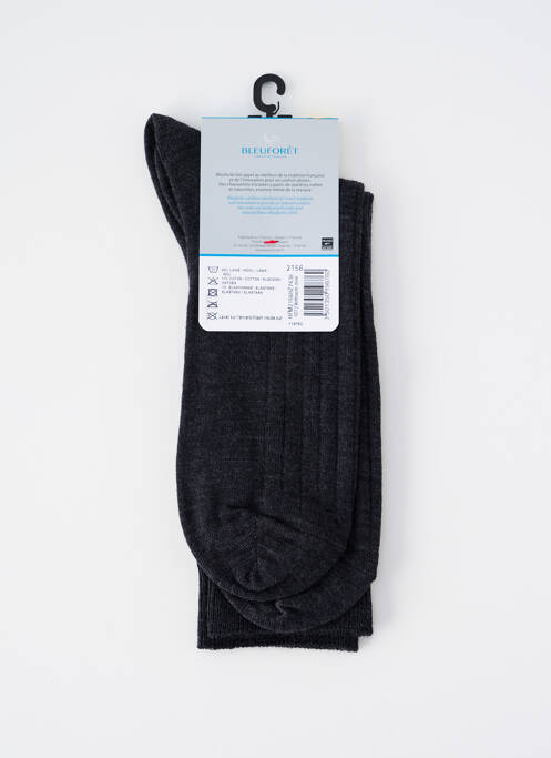 Chaussettes gris BLEU FORET pour homme