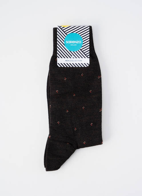 Chaussettes marron SARENZA pour homme