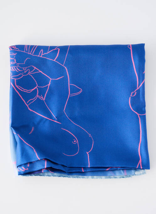 Foulard bleu SARENZA pour femme