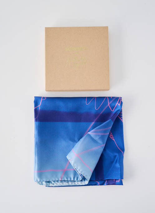 Foulard bleu SARENZA pour femme