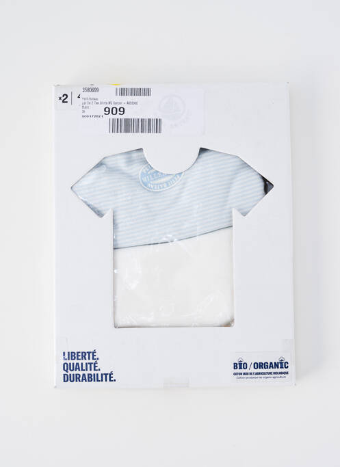 T-shirt bleu PETIT BATEAU pour garçon