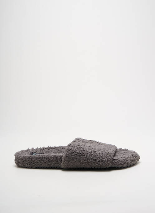 Mules/sabots bout ouvert talon plat jusqu'à 3cm gris APOLLO femme