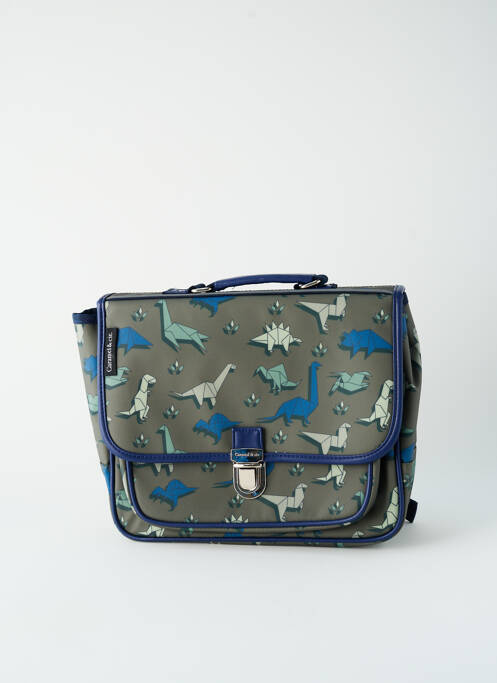 Cartable vert CARAMEL & CIE pour garçon