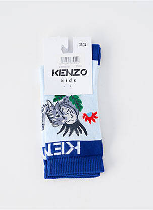 Chaussettes imprimé fantaisie bleu KENZO garçon