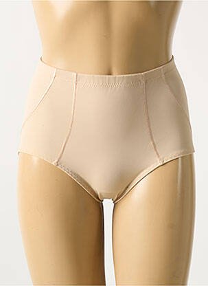 Culotte haute effet matière satinée beige ANITA femme