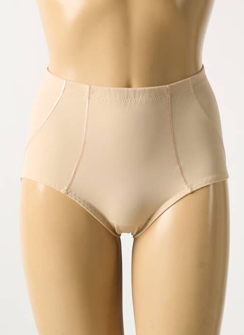 Culotte haute effet matière satinée beige ANITA femme