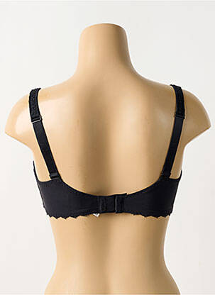 Soutien-gorge effet matière satinée noir ROSA FAIA femme