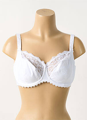 Soutien-gorge effet matière satinée blanc ROSA FAIA femme