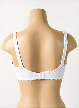 Soutien-gorge effet matière satinée blanc ROSA FAIA femme