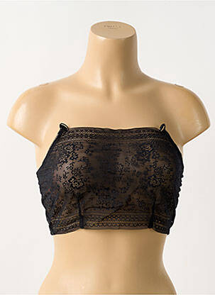 Soutien-gorge sans armature haut bandeau noir ANITA femme