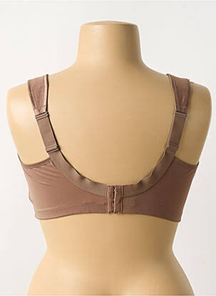 Soutien-gorge effet matière satinée marron ANITA femme