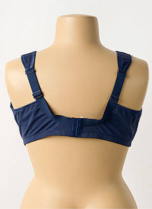 Soutien-gorge effet matière satinée sans armature bleu ANITA femme