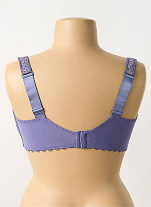 Soutien-gorge effet matière satinée bleu ROSA FAIA femme