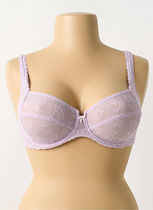 Soutien-gorge tissage dentelle haut soutien-gorge emboitant violet ROSA FAIA femme