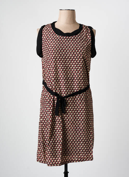 Robe mi-longue beige ARELINE pour femme