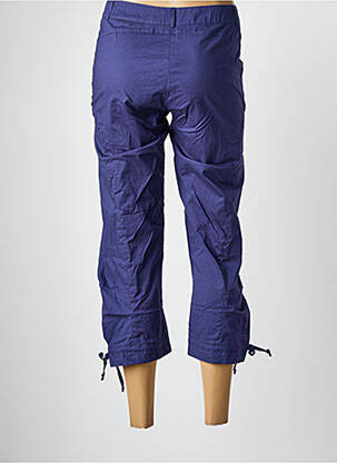 Pantacourt coupe droite taille normale bleu ARELINE femme