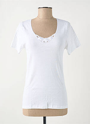 Top/Caraco blanc ACHEL pour femme