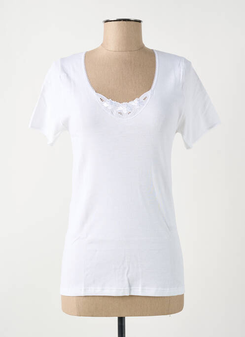 Top/Caraco blanc ACHEL pour femme