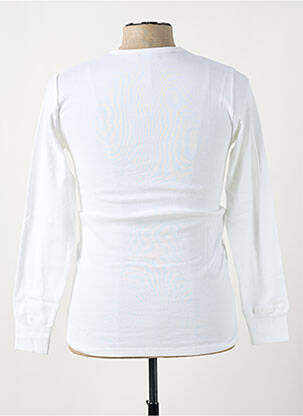 T-shirt coupe cintrée manches longues blanc ARMOR LUX homme