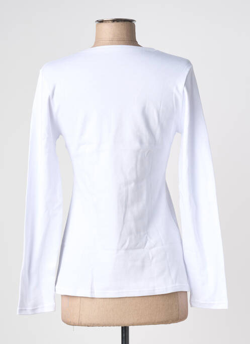 Top/caraco tissage jersey blanc AVET femme
