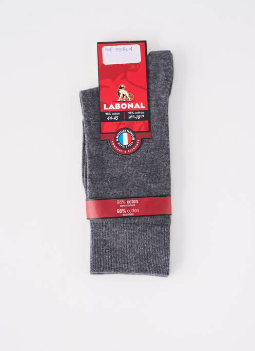 Chaussettes gris LABONAL pour homme