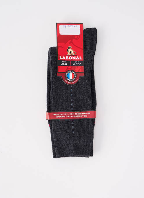 Chaussettes gris LABONAL pour homme