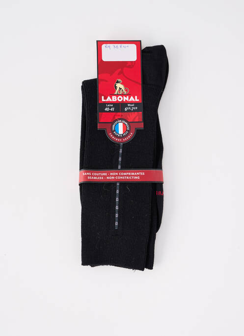Chaussettes noir LABONAL pour homme