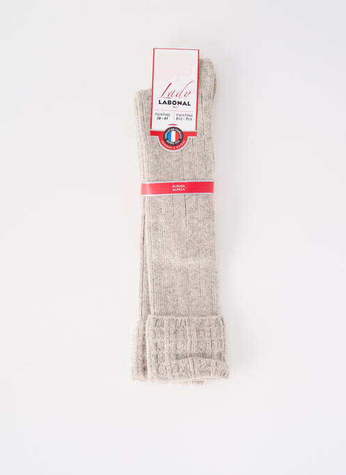 Chaussettes gris clair LABONAL pour femme