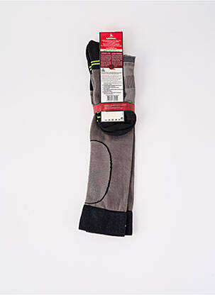 Chaussettes imprimé fantaisie gris LABONAL homme
