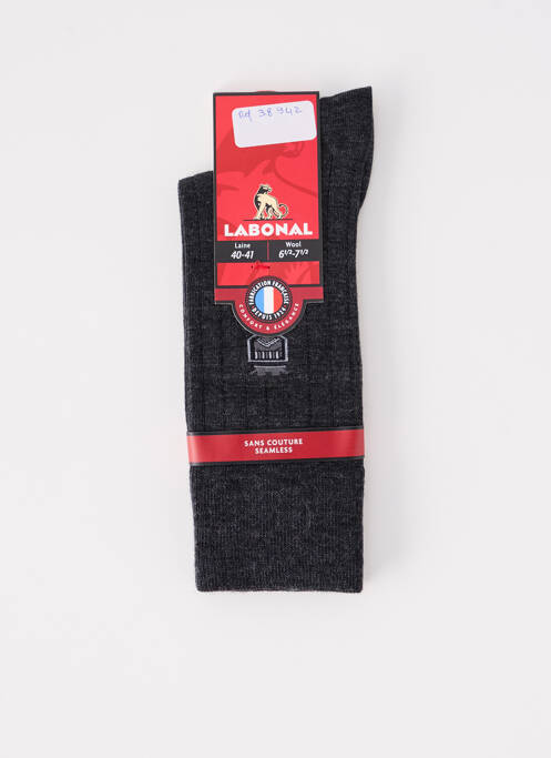 Chaussettes gris LABONAL pour homme