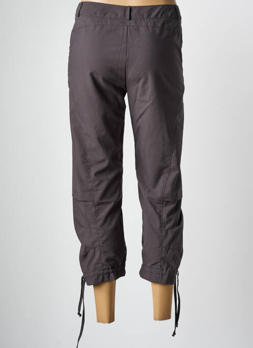 Pantacourt stretch taille normale gris ARELINE femme