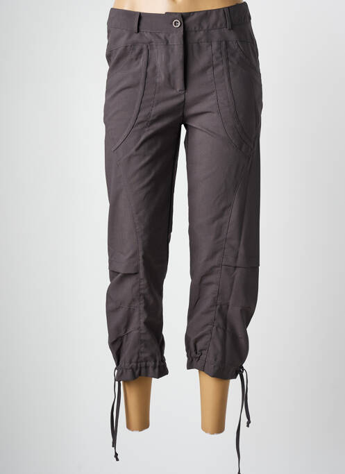 Pantacourt gris ARELINE pour femme