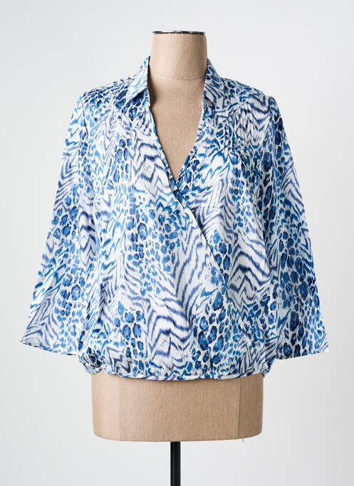 Blouse bleu ARELINE pour femme