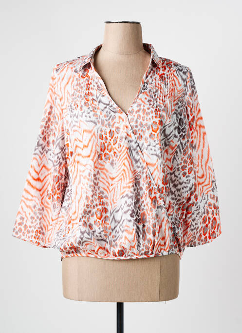 Blouse orange ARELINE pour femme